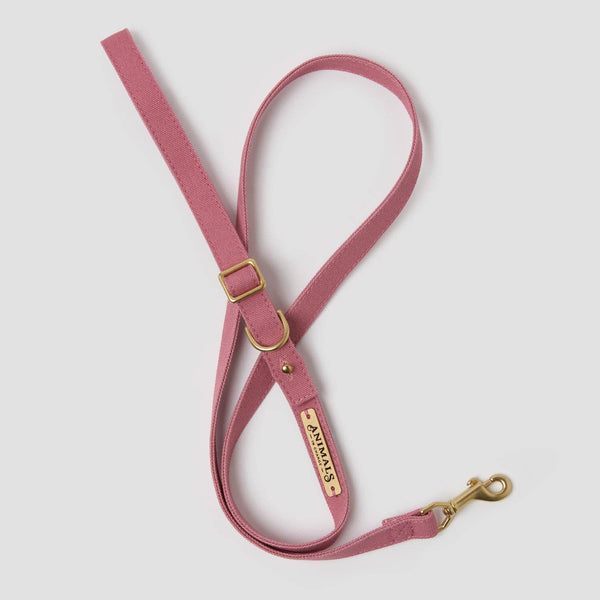 *Organic Canvas Dog Leash - Dusty Pink