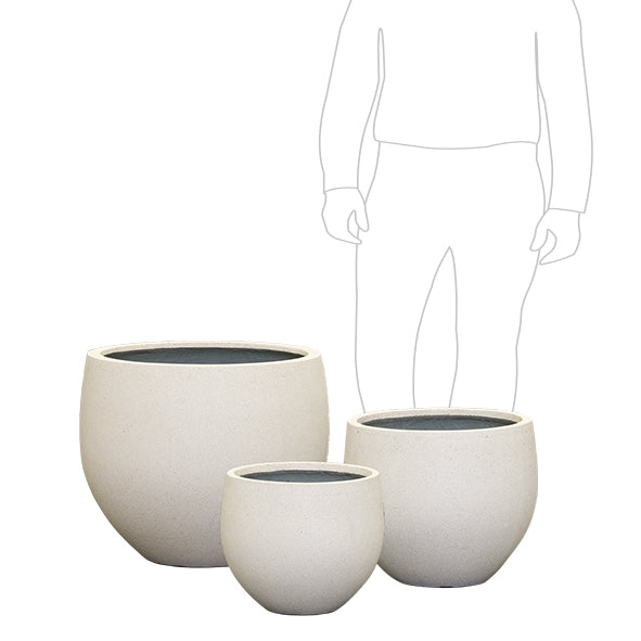MetroLite Ball Pot White Sand