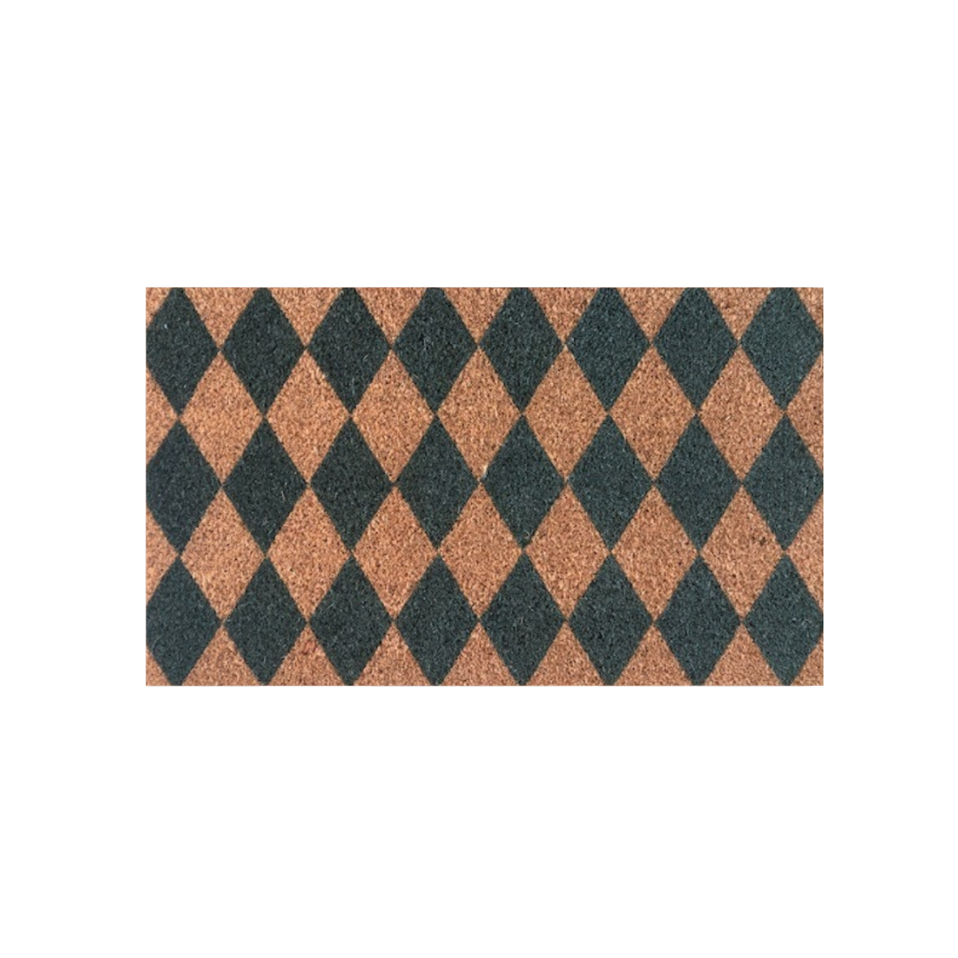 Doormat Harlequin Green