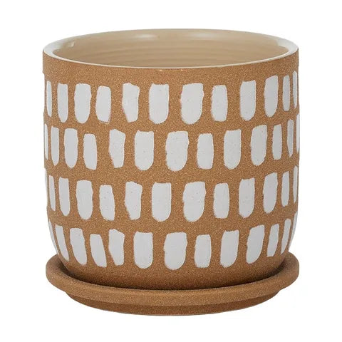 Luca Pot Terracotta w/saucer