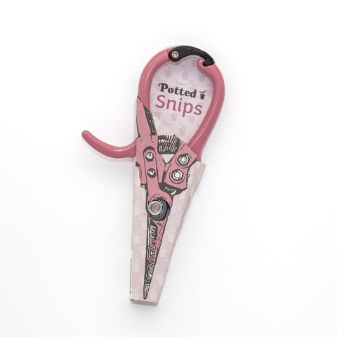 Potted Ergonomic Pruning Snips - Dusty Rose