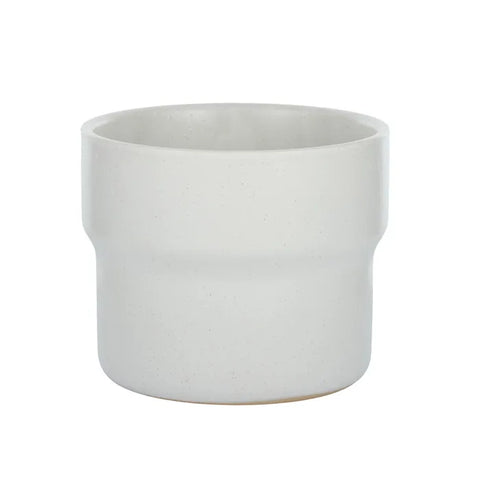 Venturi Ceramic Pot White 18cm