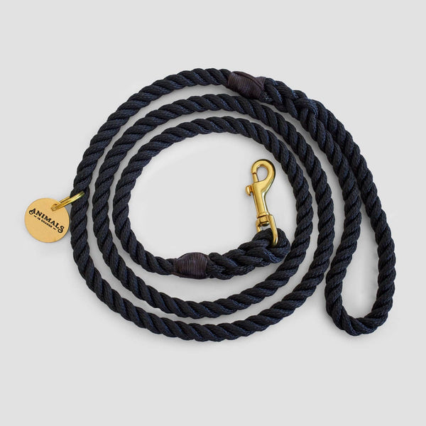 *Rope Dog Leash - Black