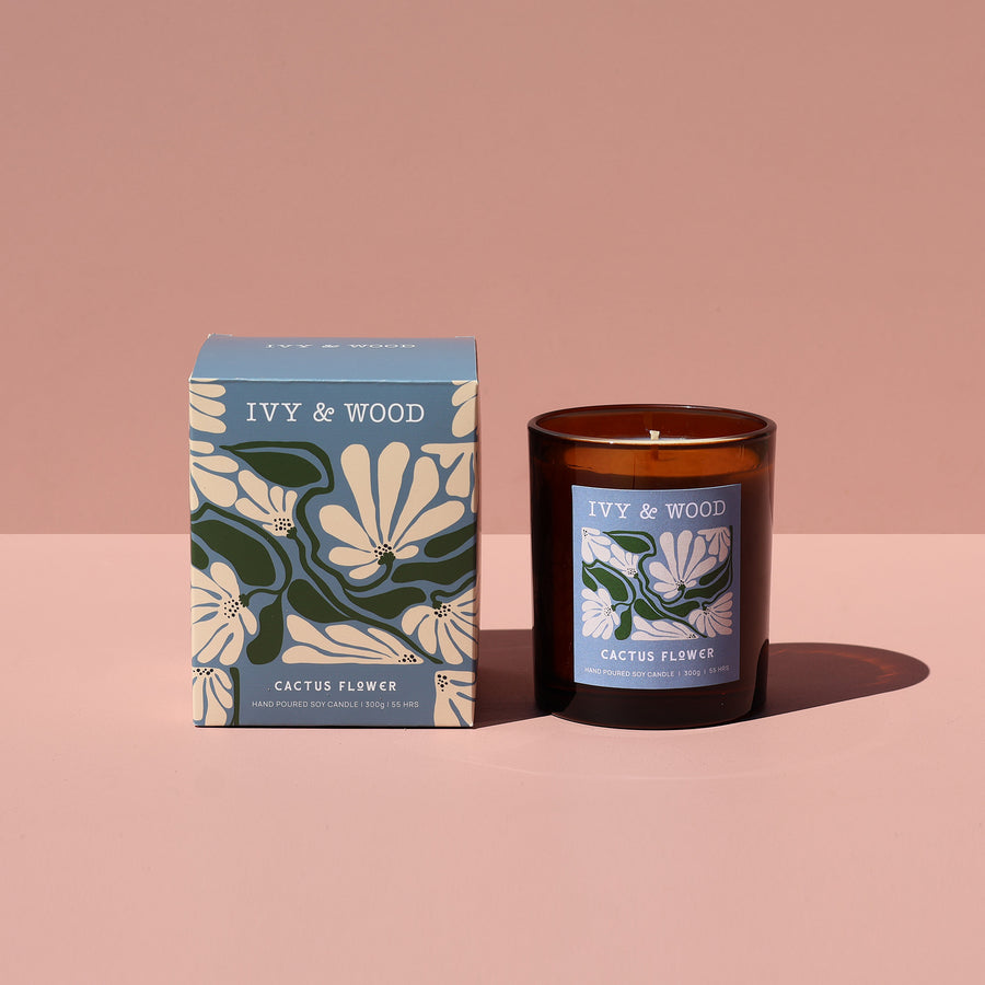 Ivy & Wood - Cactus Flower Scented Candle