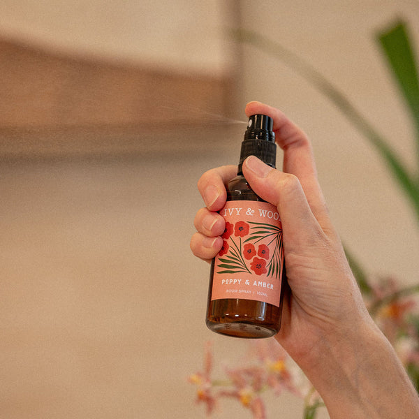 Ivy & Wood - Poppy & Amber Room Spray
