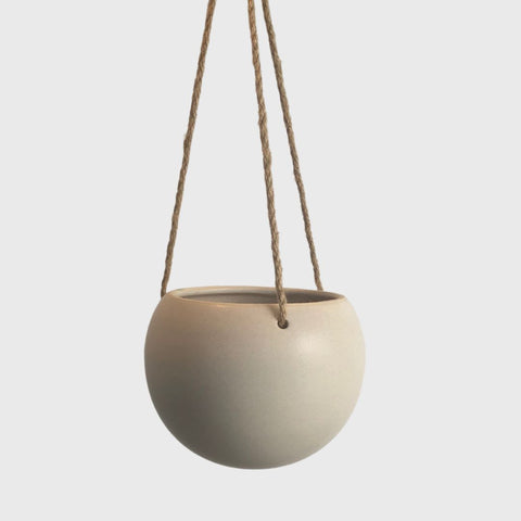 Orbit Hanging Planter - Oatmeal