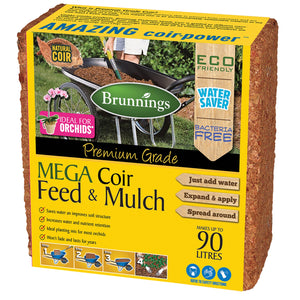 Brunnings Coir Feed n Mulch Block 90L