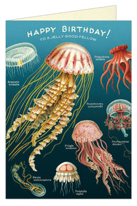 Cavallini Greeting Card - Happy Birthday Jellyfish