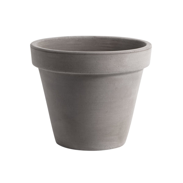 Italian Terracotta 'Greige' Garden Pot