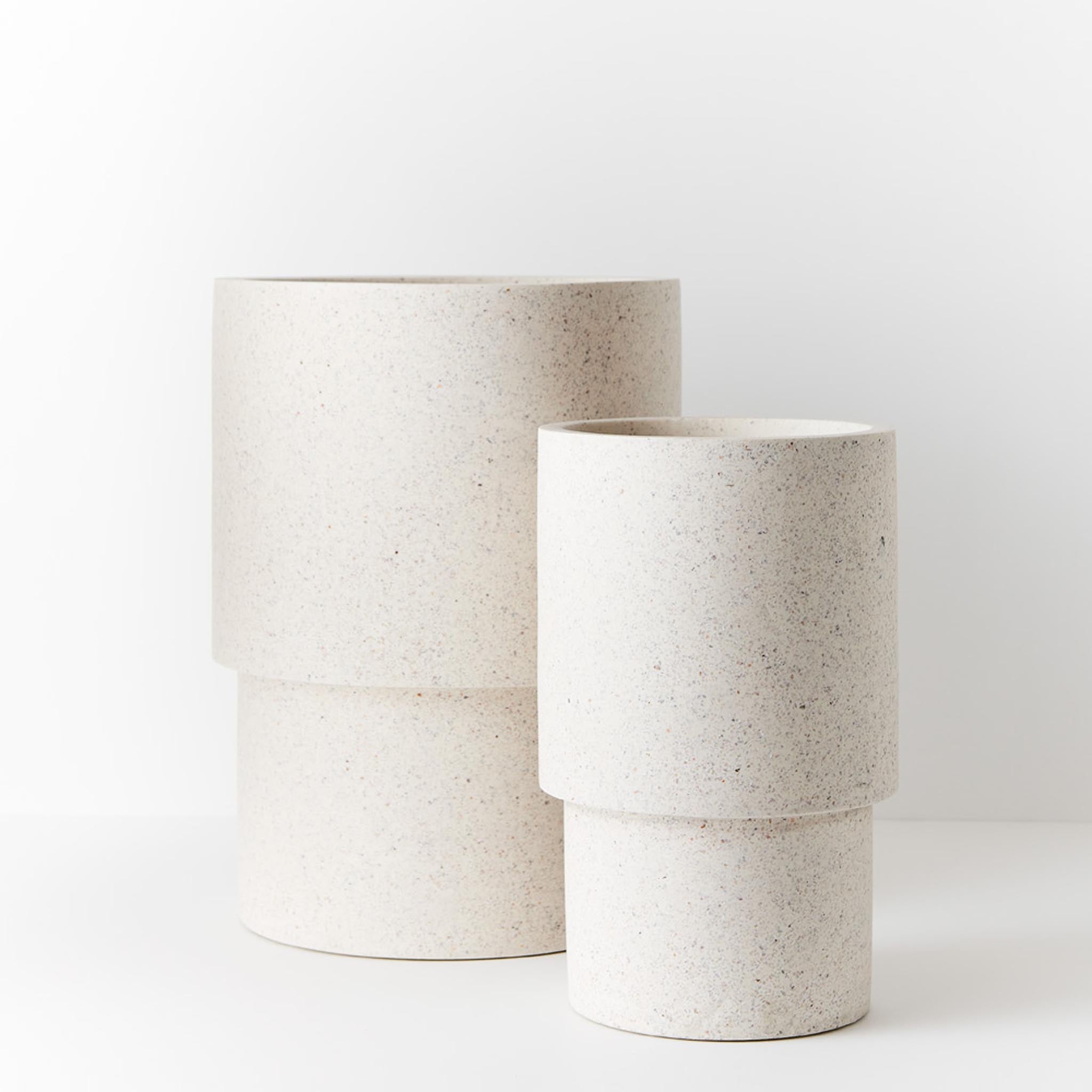 Cenzo Optic Pot - White