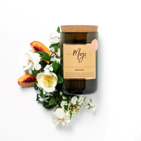 Wine Bottle Candle - Gardenia
